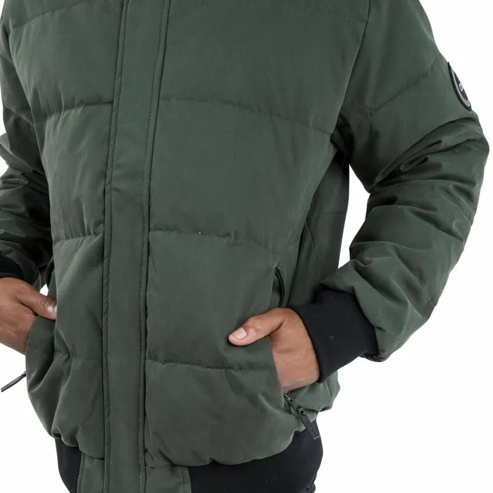 Calgary DLX Hooded Down Jacket Olive Men Trespass Down Jackets