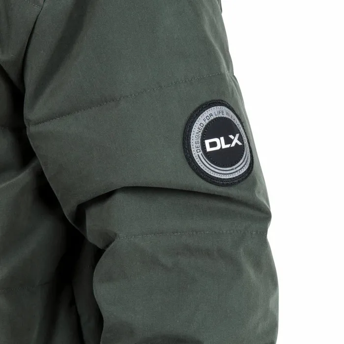 Calgary DLX Hooded Down Jacket Olive Men Trespass Down Jackets