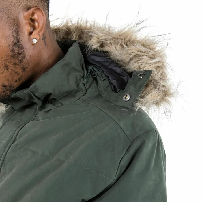 Calgary DLX Hooded Down Jacket Olive Men Trespass Down Jackets