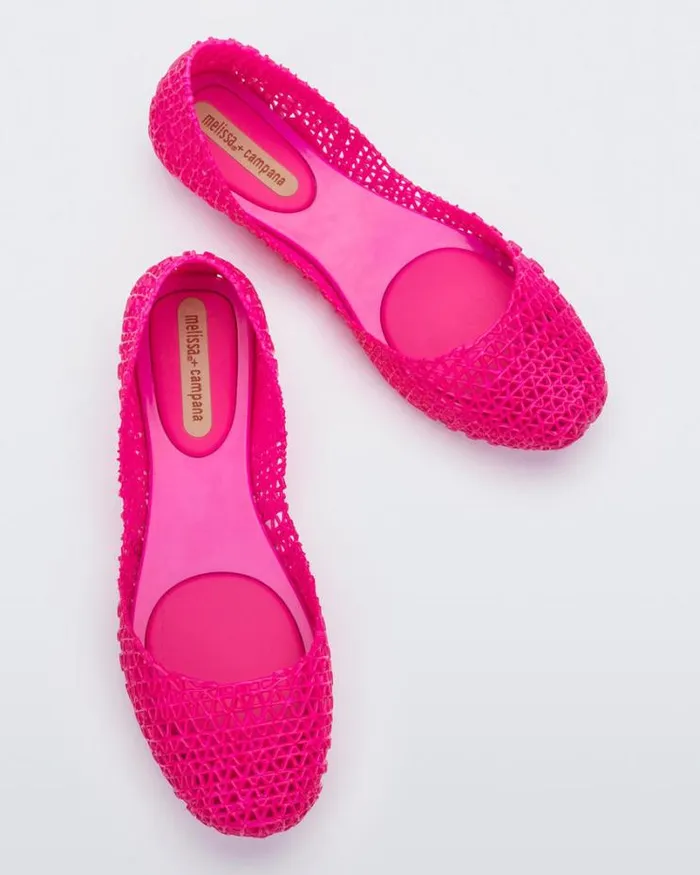 Campana Hot Pink Women Melissa Flats