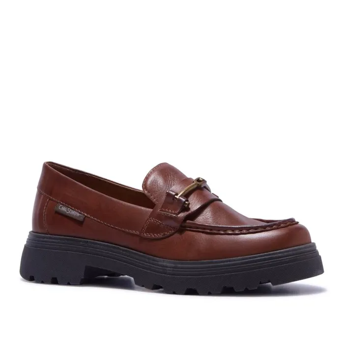 Carl Scarpa Alsenso Tan Leather Loafers Women Bestselling