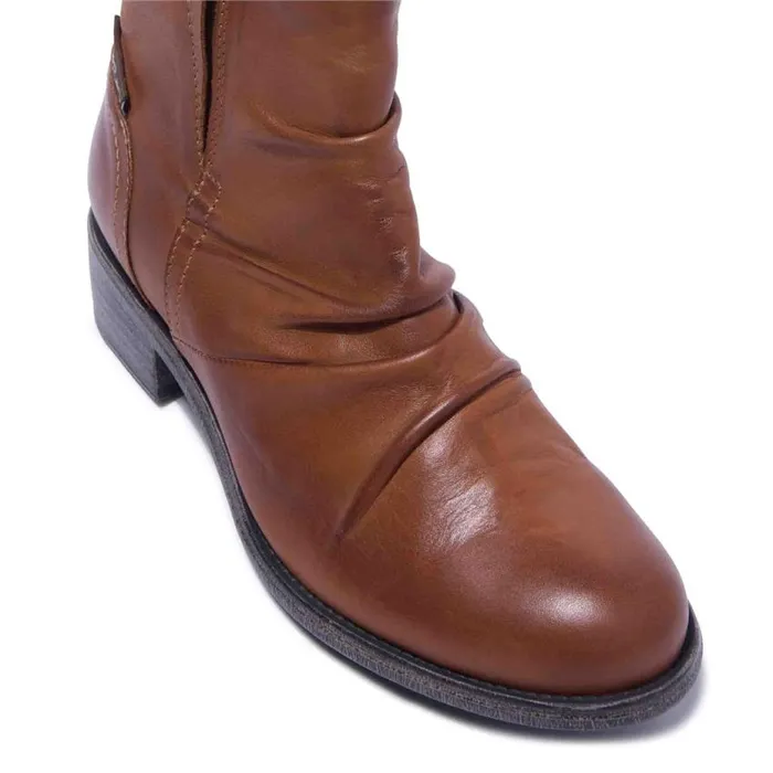 Carl Scarpa Felice Tan Leather Ankle Boots Women Leather Ankle Boots