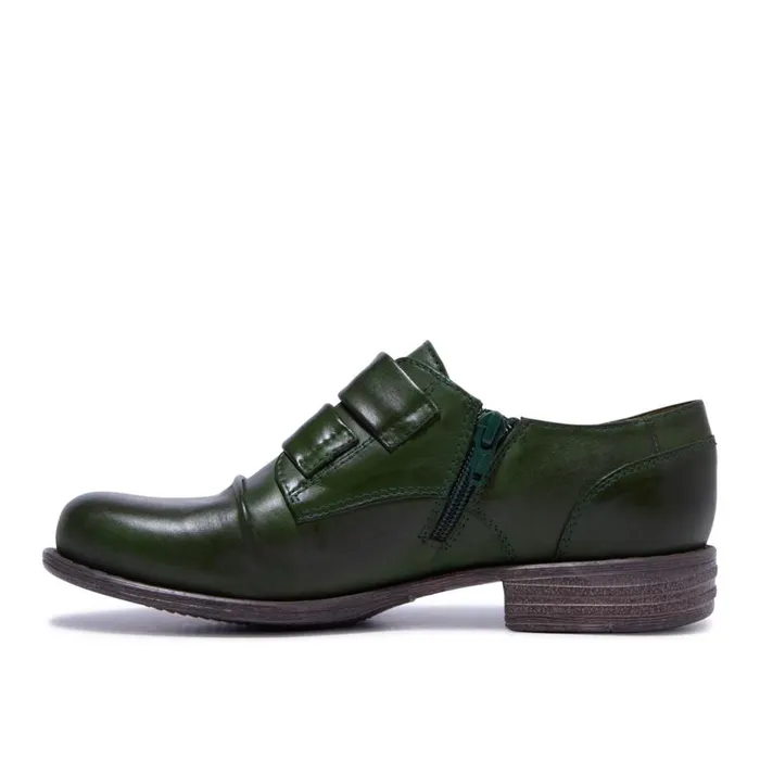 Carl Scarpa Gabbi Green Leather Loafers Women Leather Loafers