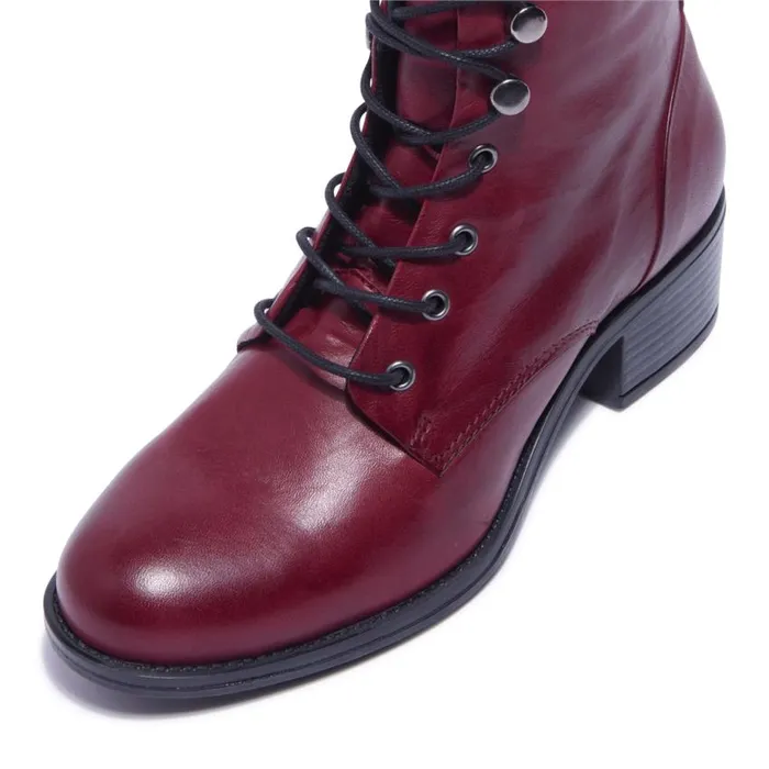 Carl Scarpa Ocean Bordo Leather Ankle Boots Women Leather Ankle Boots