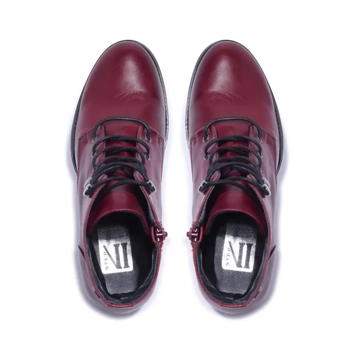 Carl Scarpa Ocean Bordo Leather Ankle Boots Women Leather Ankle Boots