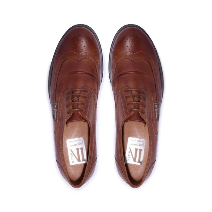 Carl Scarpa Perla Tan Leather Loafers Women Leather Loafers