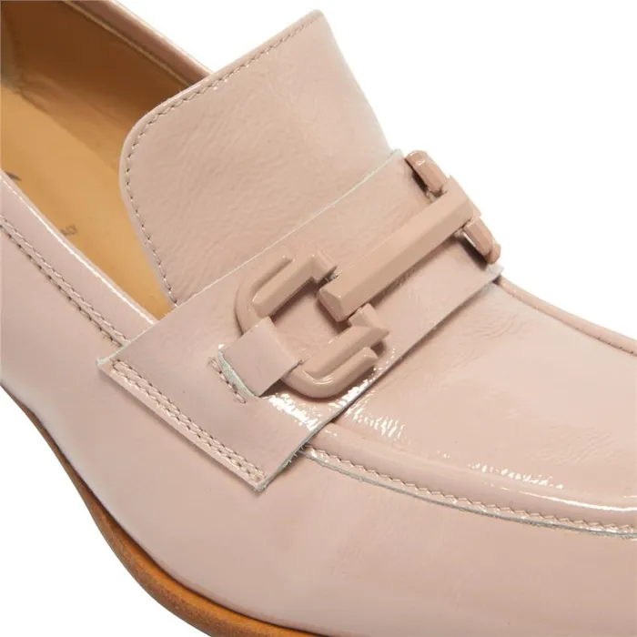 Carl Scarpa Senso Blush Leather Block Heel Loafers Women Bestselling