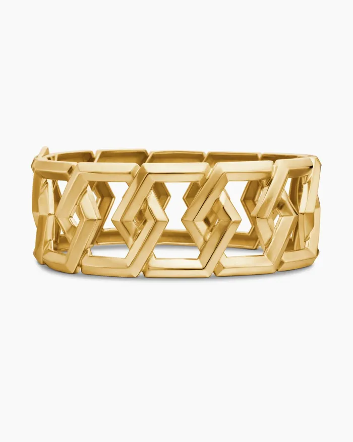 Carlyle Bracelet In 18K Yellow Gold 24mm Women David Yurman Bangle