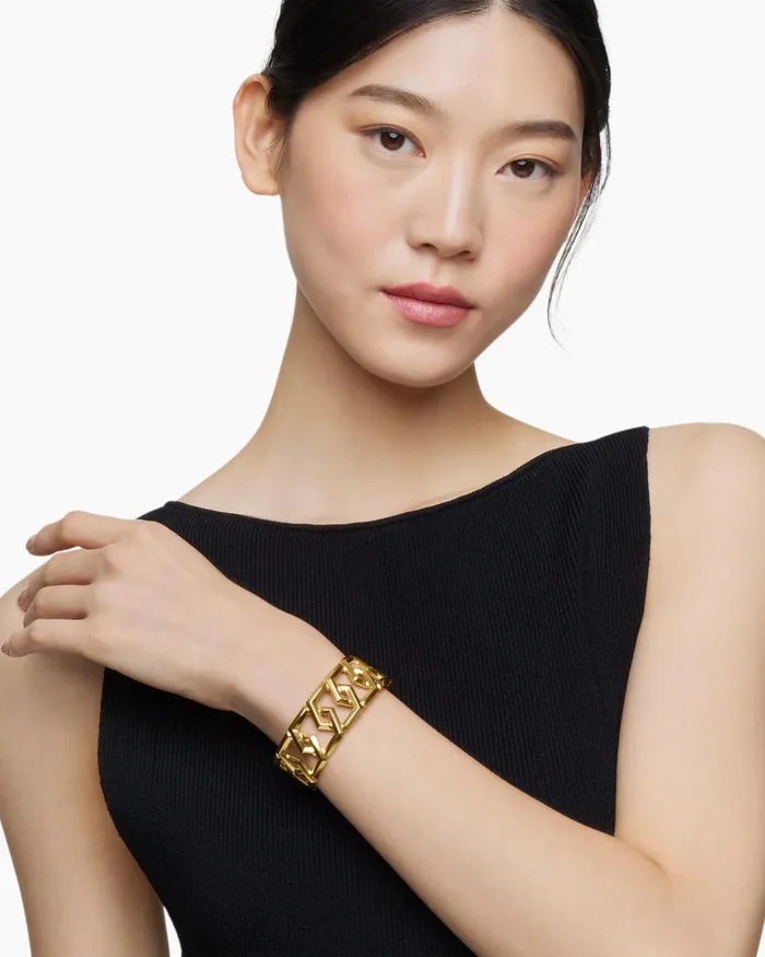 Carlyle Bracelet In 18K Yellow Gold 24mm Women David Yurman Bangle Carlyle Bracelet In 18K Yellow Gold 24mm Women David Yurman Bangle