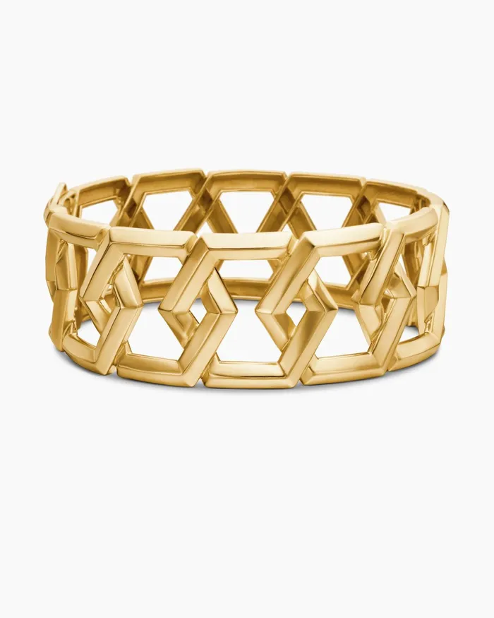 Carlyle Bracelet In 18K Yellow Gold 24mm Women David Yurman Bangle Carlyle Bracelet In 18K Yellow Gold 24mm Women David Yurman Bangle