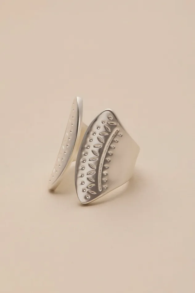 Carved Silver Ring Silver Women Lucky Brand Jewelry