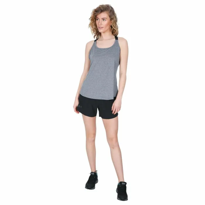 Celise DLX Quick Dry Sleeveless Active TShirt Grey Marl Women Trespass Gym and Sports Tops Celise DLX Quick Dry Sleeveless Active TShirt Grey Marl Women Trespass Gym and Sports Tops