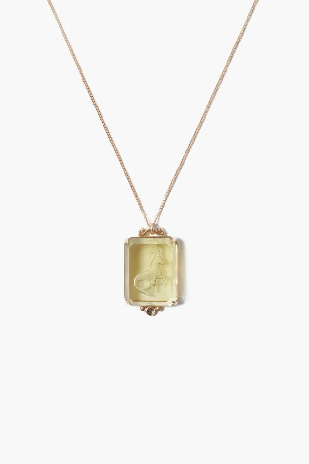 Chan Luu 14k Fine Women 14k Capricorn Zodiac Necklace