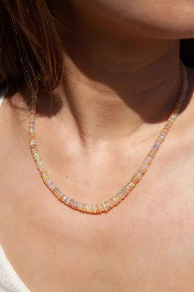Chan Luu 14k Fine Women 14k Ethiopian Opal Necklace