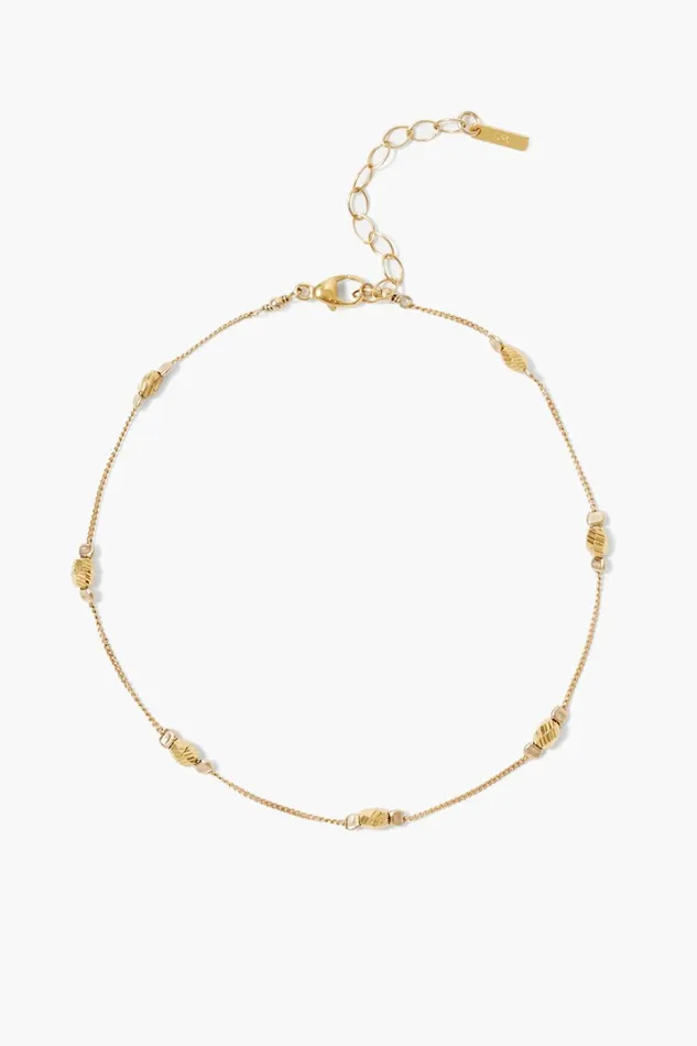 Chan Luu Anklets Women Suleyma Anklet Yellow Gold