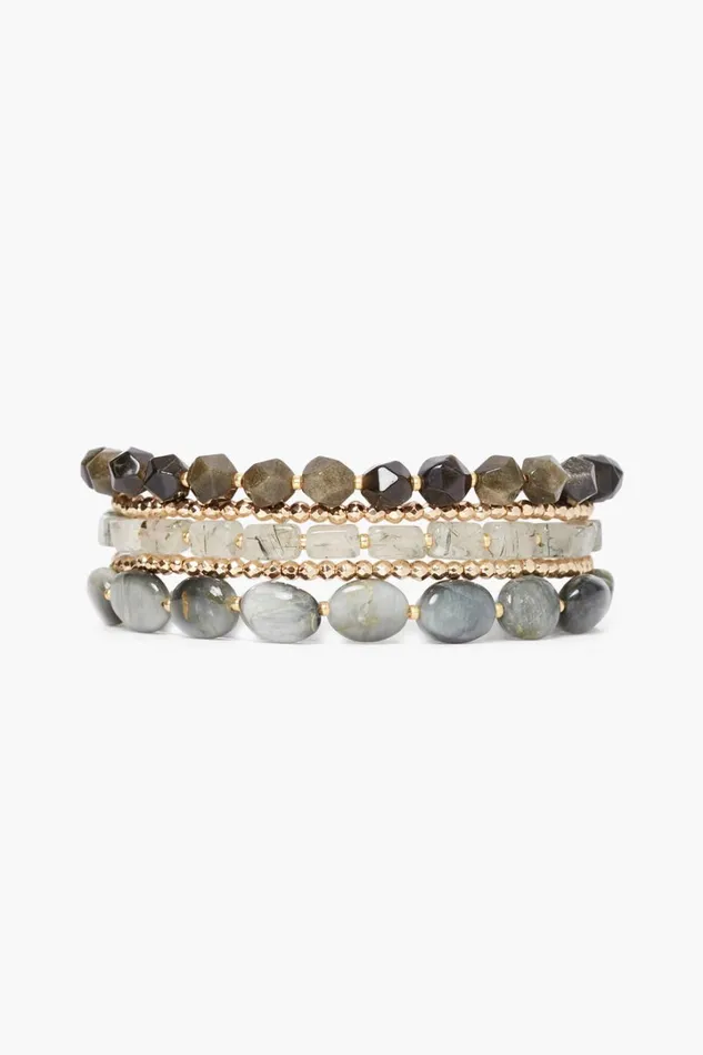 Chan Luu Bracelets Women Kenai Naked Wrap Bracelet Black Mix