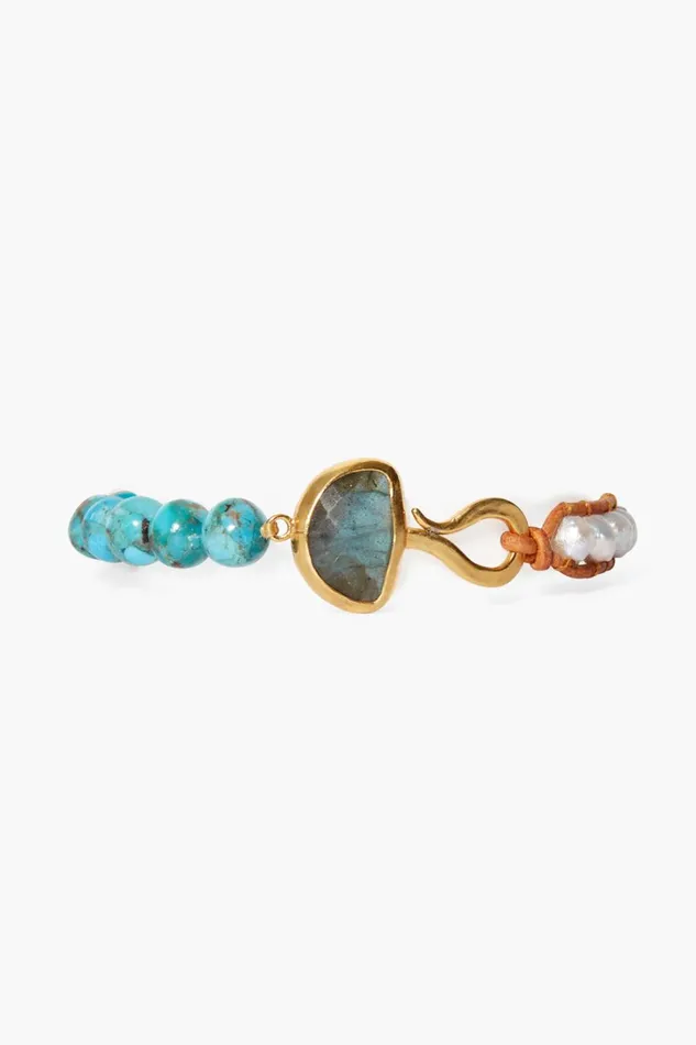 Chan Luu Bracelets Women Luna Wrap Bracelet Turquoise Mix