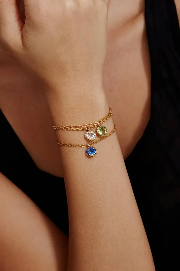 Chan Luu Bracelets Women September Birthstone Bracelet Sapphire Crystal