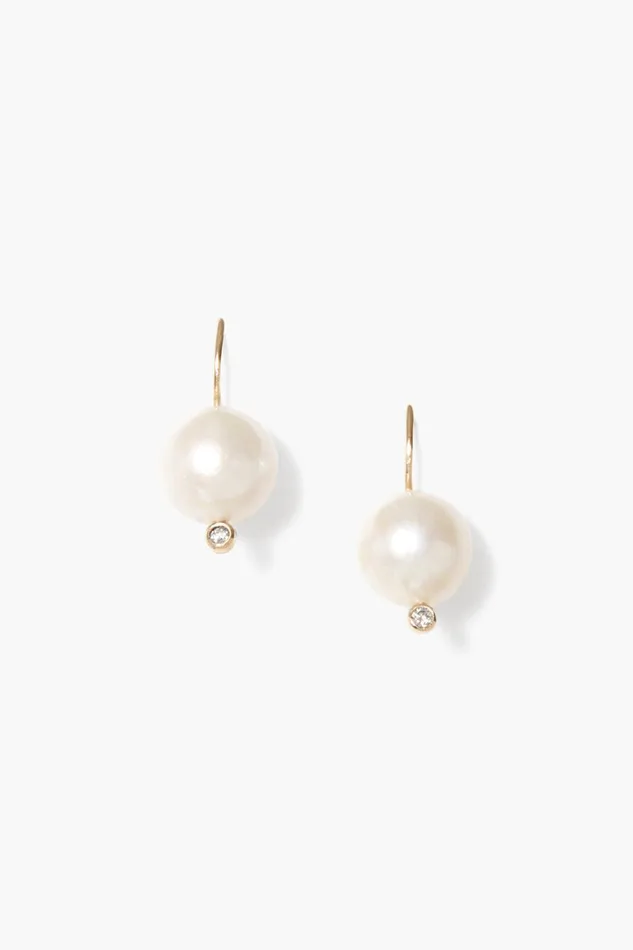 Chan Luu Earrings Women 14k Kaia Earrings White Pearl