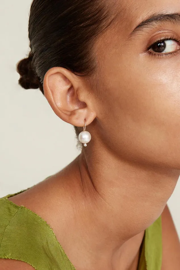 Chan Luu Earrings Women 14k Kaia Earrings White Pearl