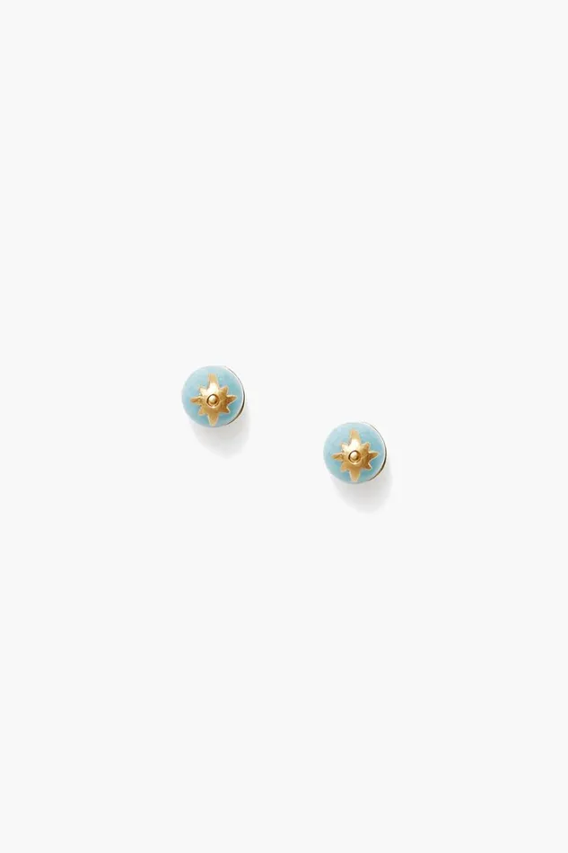Chan Luu Earrings Women Cecilia Stud Earrings Aqua