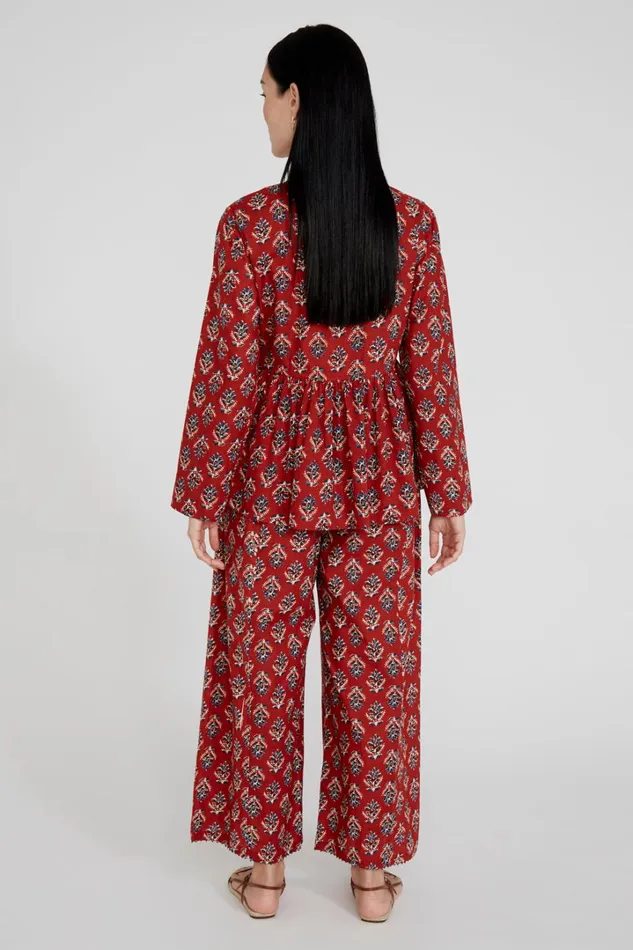 Chan Luu Loungewear Women Priya Set Crimson