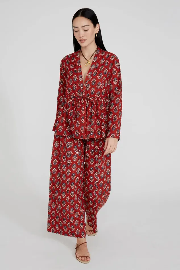 Chan Luu Loungewear Women Priya Set Crimson