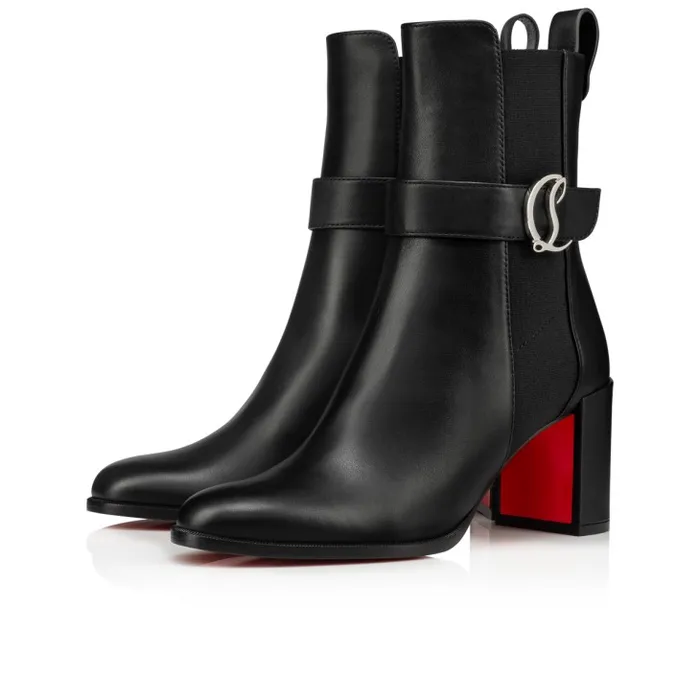 Christian Louboutin Boots Women CL Chelsea Booty 70 Mm Low Boots 8211 Calf Leather 8211 Black Christian Louboutin Boots Women CL Chelsea Booty 70 Mm Low Boots 8211 Calf Leather 8211 Black