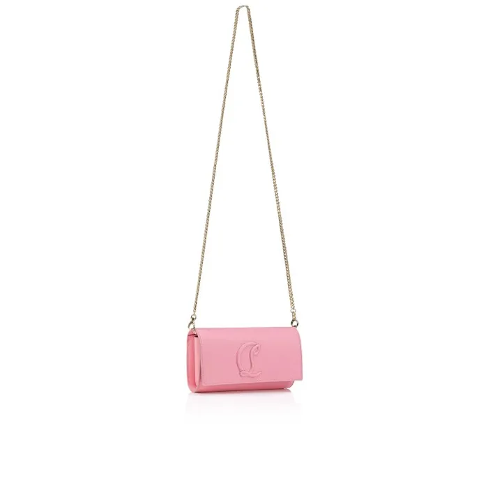 Christian Louboutin Clutches and Evening Bags Women By My Side Wallet On Chain 8211 Grained Calf Leather 8211 Calipso
