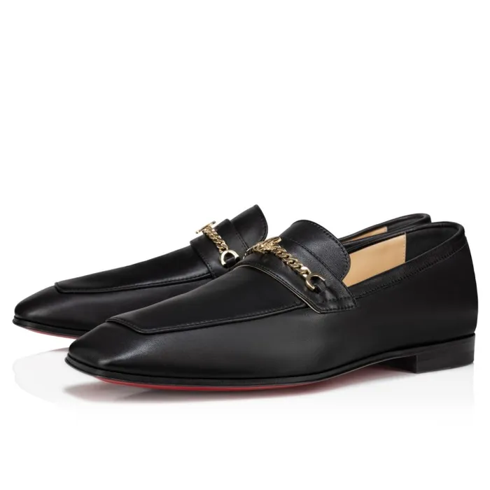 Christian Louboutin Flats and Loafers Women MJ Moc Loafers 8211 Calf Leather 8211 Black