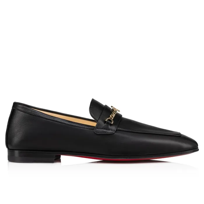 Christian Louboutin Flats and Loafers Women MJ Moc Loafers 8211 Calf Leather 8211 Black