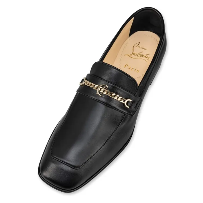 Christian Louboutin Flats and Loafers Women MJ Moc Loafers 8211 Calf Leather 8211 Black