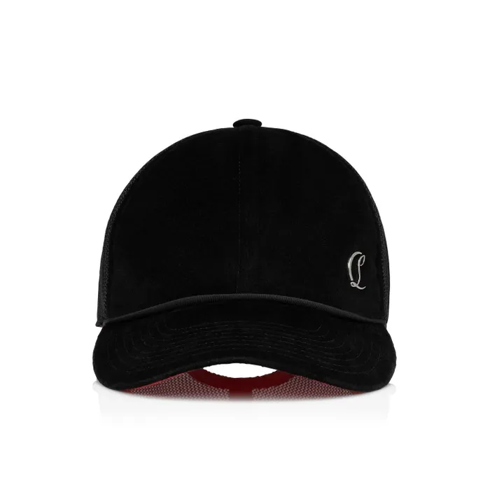 Christian Louboutin Hats WomenMen Aliochitto Trucker Hat 8211 Velvet 8211 Black Christian Louboutin Hats WomenMen Aliochitto Trucker Hat 8211 Velvet 8211 Black