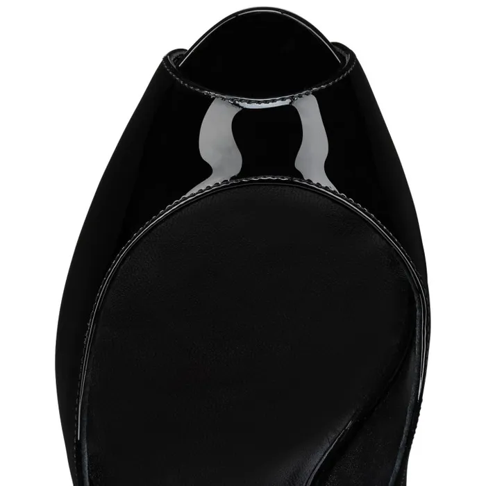 Christian Louboutin Platforms Women Hot Chick Alta 120 Mm Pumps 8211 Patent Leather 8211 Black