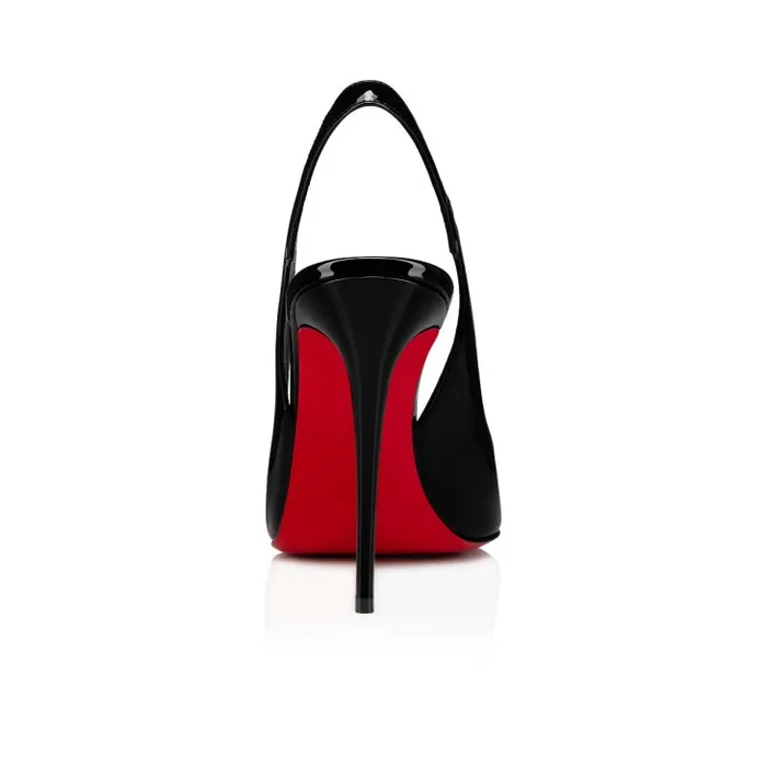 Christian Louboutin Pumps Women Hot Chick Sling 100 Mm Sling Back Pumps 8211 Patent Calf 8211 Black