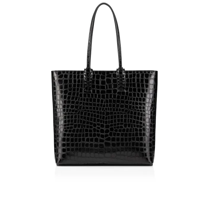 Christian Louboutin Shoulder Bags Women Cabata Tote Bag 8211 Alligator Embossed Calf Leather 8211 Black