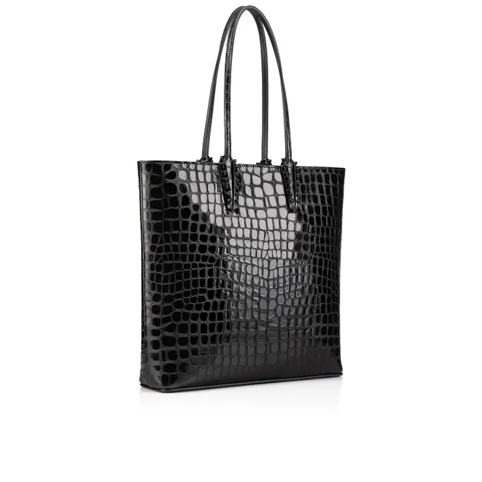 Christian Louboutin Shoulder Bags Women Cabata Tote Bag 8211 Alligator Embossed Calf Leather 8211 Black