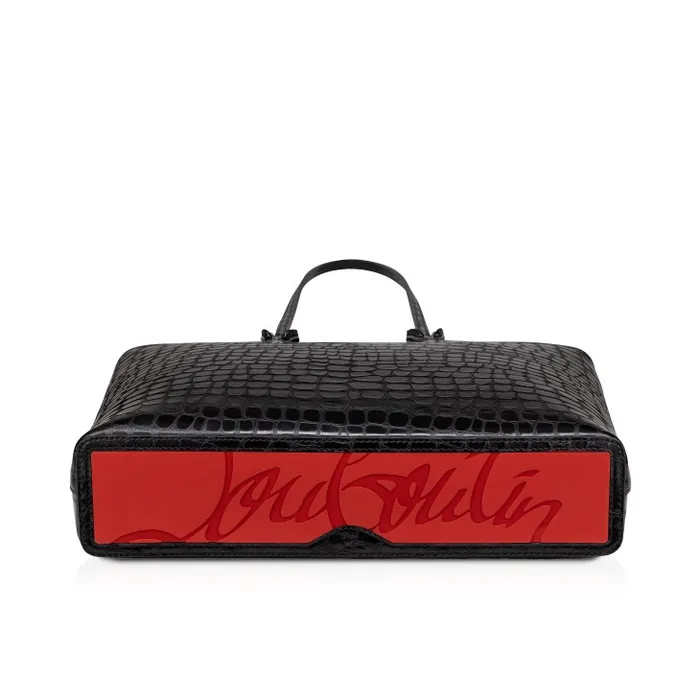 Christian Louboutin Shoulder Bags Women Cabata Tote Bag 8211 Alligator Embossed Calf Leather 8211 Black
