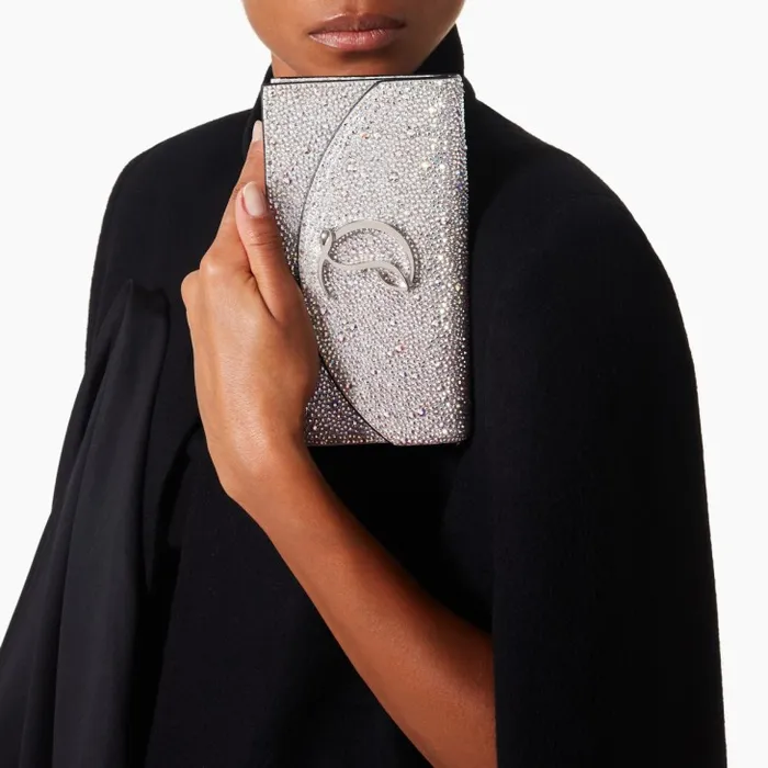 Christian Louboutin Shoulder Bags Women Loubi54 Clutch 8211 Strass 8211 Aurore Borale Christian Louboutin Shoulder Bags Women Loubi54 Clutch 8211 Strass 8211 Aurore Borale