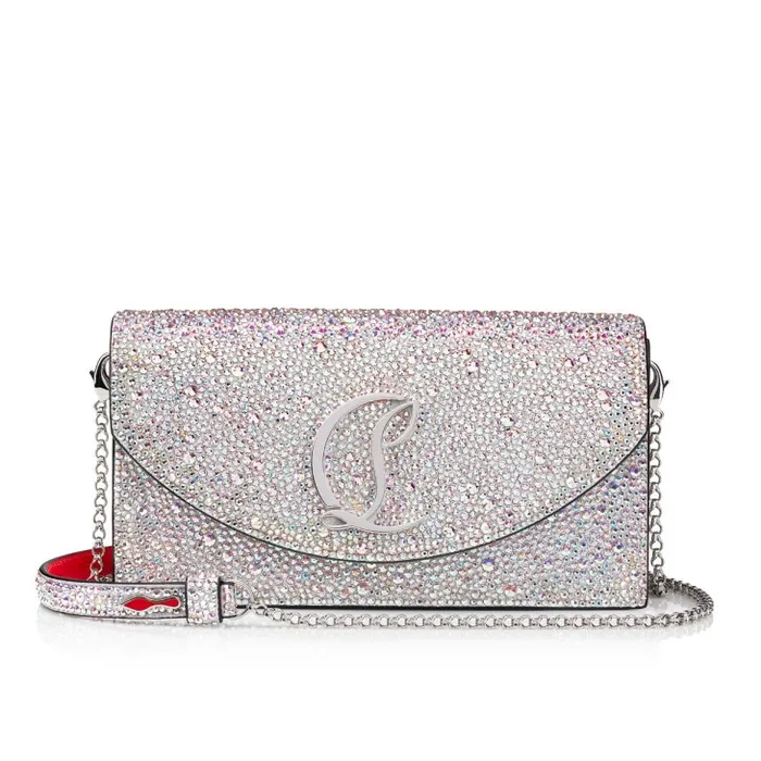 Christian Louboutin Shoulder Bags Women Loubi54 Clutch 8211 Strass 8211 Aurore Borale