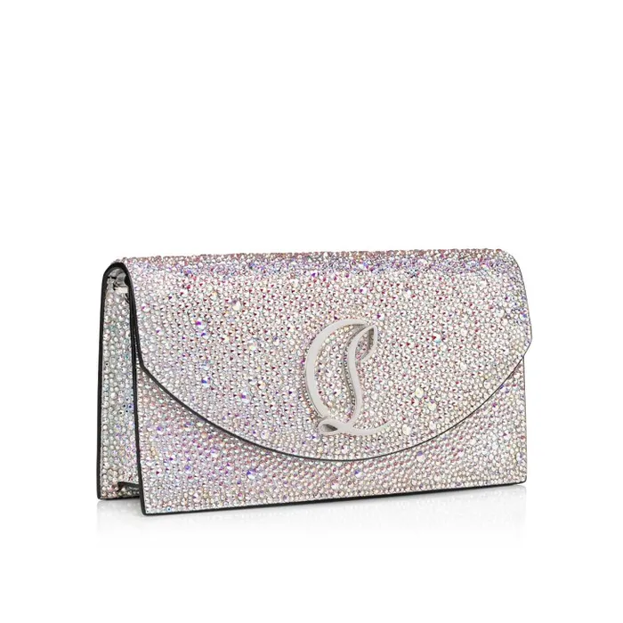 Christian Louboutin Shoulder Bags Women Loubi54 Clutch 8211 Strass 8211 Aurore Borale