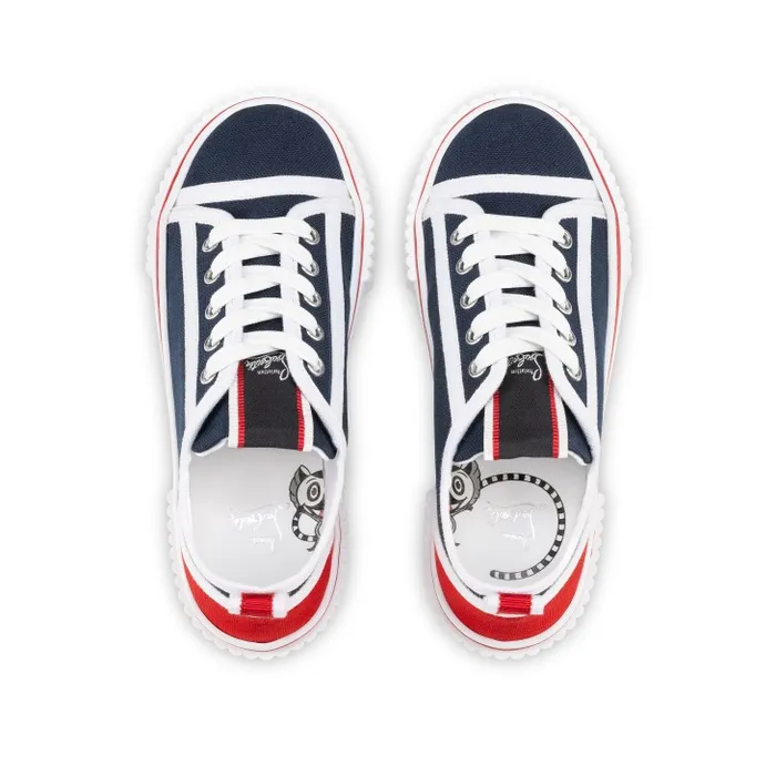 Christian Louboutin Sneakers Kids Pedrito Sneakers 8211 Olona Canva 8211 Navy
