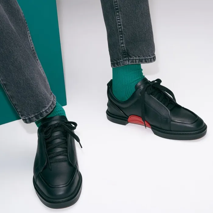 Christian Louboutin Sneakers Men Jimmy Sneakers 8211 Calf Leather And Nappa Leather 8211 Black Christian Louboutin Sneakers Men Jimmy Sneakers 8211 Calf Leather And Nappa Leather 8211 Black