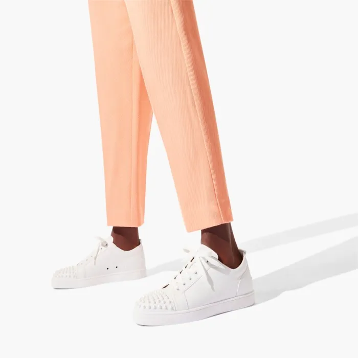 Christian Louboutin Sneakers Men Louis Junior Spikes Sneakers 8211 Calf Leather 8211 White Christian Louboutin Sneakers Men Louis Junior Spikes Sneakers 8211 Calf Leather 8211 White