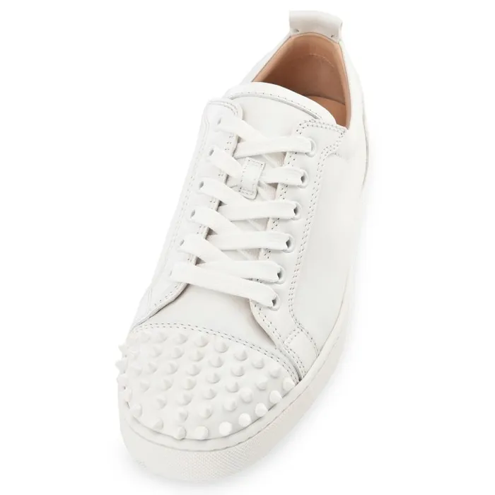 Christian Louboutin Sneakers Men Louis Junior Spikes Sneakers 8211 Calf Leather 8211 White