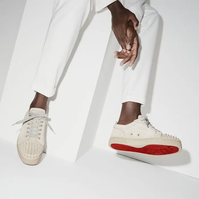 Christian Louboutin Sneakers Men Louis Junior Spikes Sneakers 8211 Veau Velours And Spikes 8211 Saharienne Christian Louboutin Sneakers Men Louis Junior Spikes Sneakers 8211 Veau Velours And Spikes 8211 Saharienne