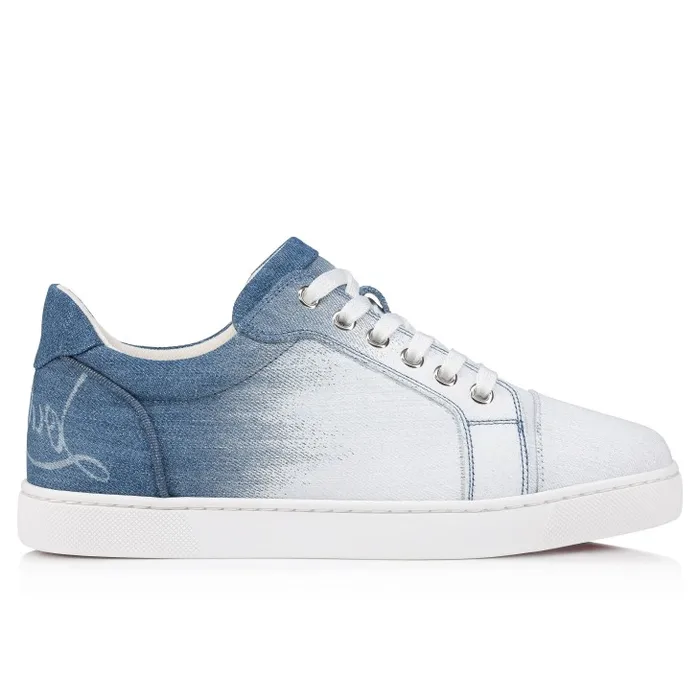 Christian Louboutin Sneakers Women Fun Vieira Sneakers 8211 Denim Brushed Effect 8211 Denim