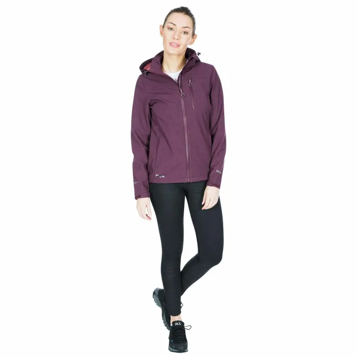 Claren II DLX Softshell Jacket Fig Marl Women Trespass Softshell Jackets