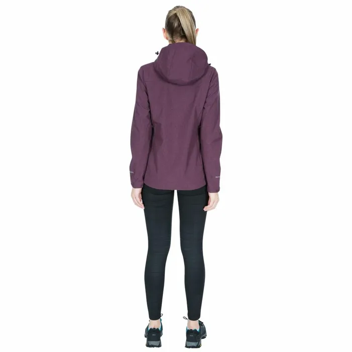 Claren II DLX Softshell Jacket Fig Marl Women Trespass Softshell Jackets