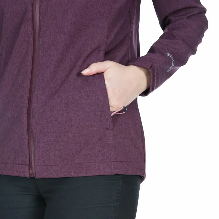 Claren II DLX Softshell Jacket Fig Marl Women Trespass Softshell Jackets